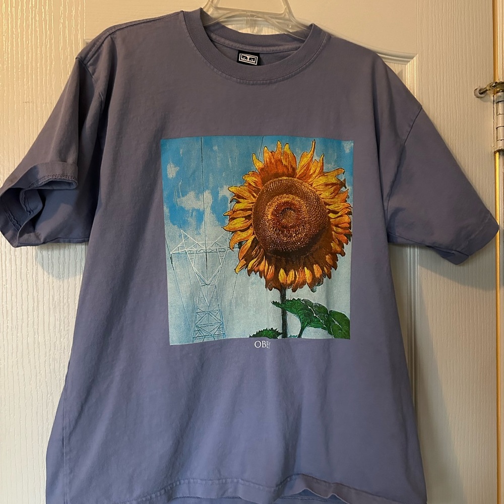 OBEY Sunflower Graphic Tee - Blue